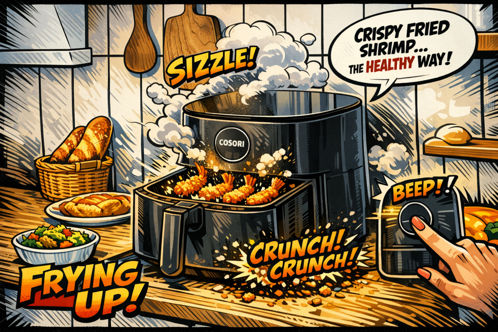 COSORI-CAF-L501-KJPのノンフライヤーで調理