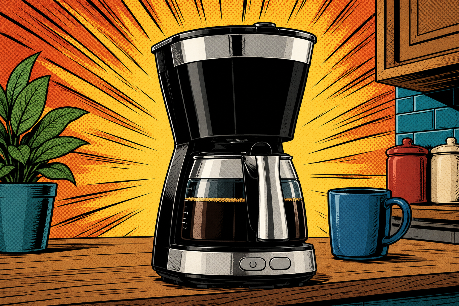 デロンギのコーヒーメーカーで作るブラックコーヒー